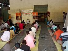 अष्टम योग दिवस के उपलक्ष्य में कामगारों के लिए पखवाड़ा में गोयल क्वायर फोम इंडिया  प्रा लि बरेली में योग
