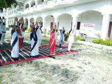 बलिया के कई डिग्री कालेजो में योग भारती द्वारा आयोजित योग शिविर 